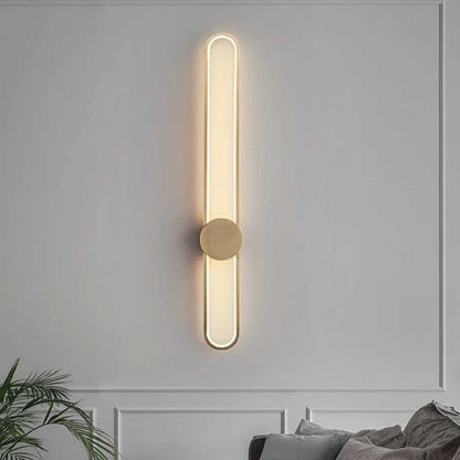 Adjustable LED Aluminum Sconce Light Fixture for Bedroom Living Room Study Modern Indoor Wall Lighting Black Gold Finish 24 35 47 Inch Verti