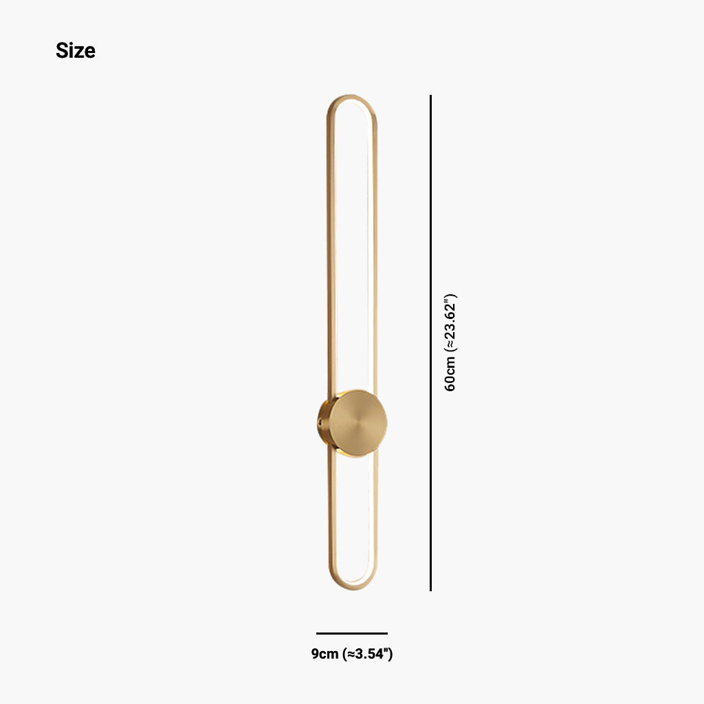 Adjustable LED Aluminum Sconce Light Fixture for Bedroom Living Room Study Modern Indoor Wall Lighting Black Gold Finish 24 35 47 Inch Verti