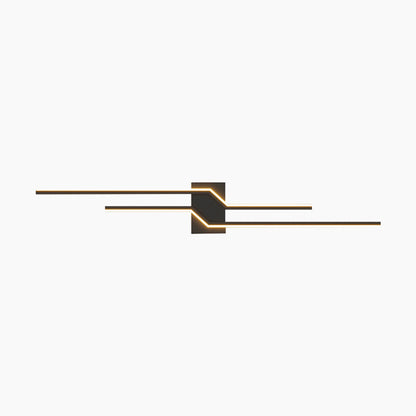 LED Wall Sconce Light 39 in Dimmable Metal Strip for Bedroom Living Room Hallway | Modern Interior Fixture with Color Temperature Control
