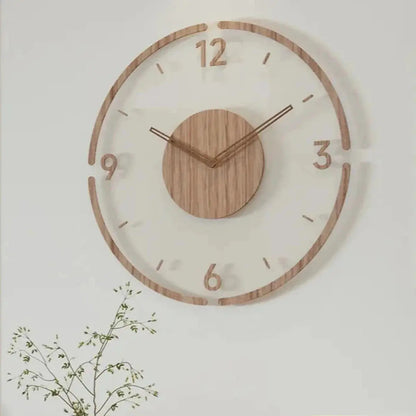 Wall Clock in Scandinavian Design | Silent Quartz Movement