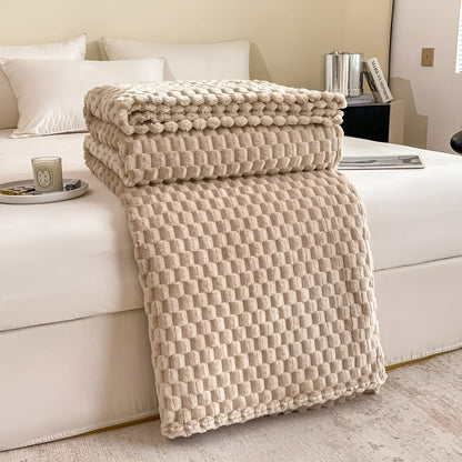 Plush Microfiber Throw Blanket for Couch and Bed – Ultra Soft Fleece Layer for Living Room, Bedroom, and Outdoor Use