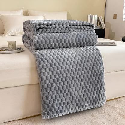 Plush Microfiber Throw Blanket for Couch and Bed – Ultra Soft Fleece Layer for Living Room, Bedroom, and Outdoor Use