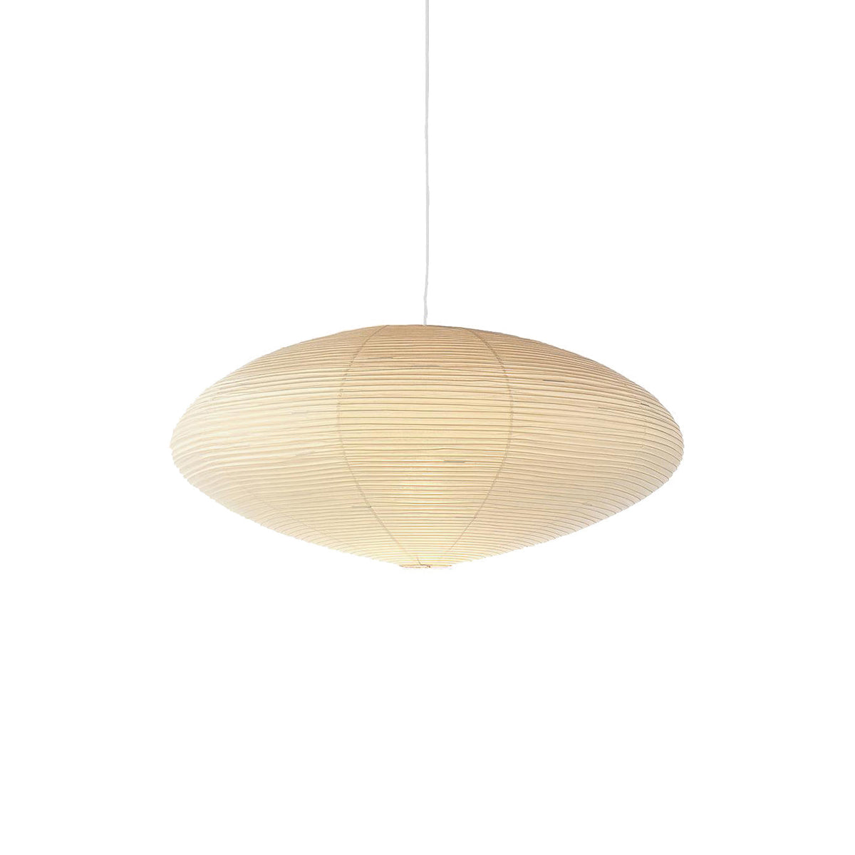 Handmade Rice Paper Sphere Pendant Lamp for Dining Room & Bedroom | Sculptural Ceiling Fixture with Adjustable Cord | E26 Edison Bulb Compat