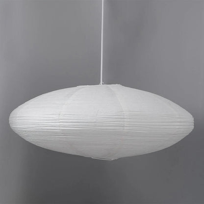 Handmade Rice Paper Sphere Pendant Lamp for Dining Room & Bedroom | Sculptural Ceiling Fixture with Adjustable Cord | E26 Edison Bulb Compat