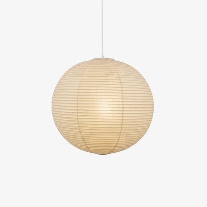 Handmade Paper Globe Drop Light for Kitchen Island & Dining Room – Adjustable Cable, E26 Socket, Soft Ambient Glow – Modern Overhead Fixture