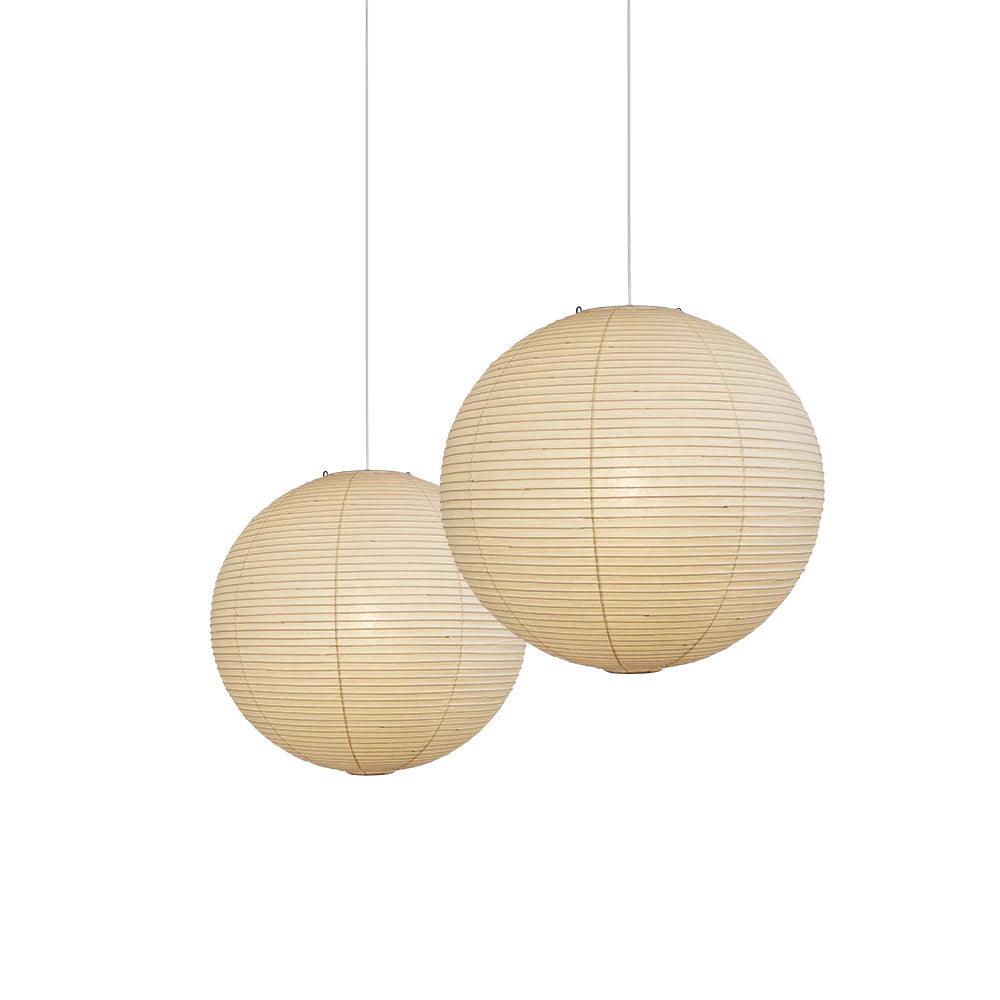 Handmade Paper Globe Drop Light for Kitchen Island & Dining Room – Adjustable Cable, E26 Socket, Soft Ambient Glow – Modern Overhead Fixture