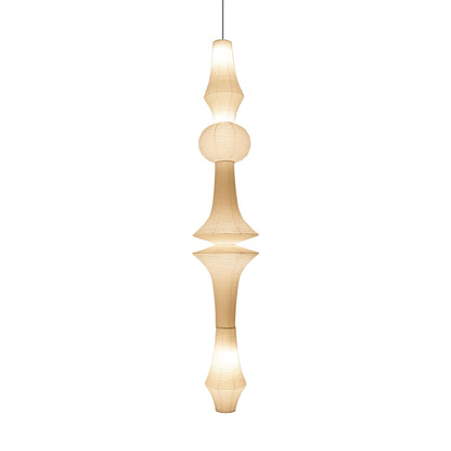 Handcrafted Paper Lantern Ceiling Light White Drum Shade Hanging Fixture E26 E27 Socket Bedroom Living Room Dining Room Ambient Glow Modern
