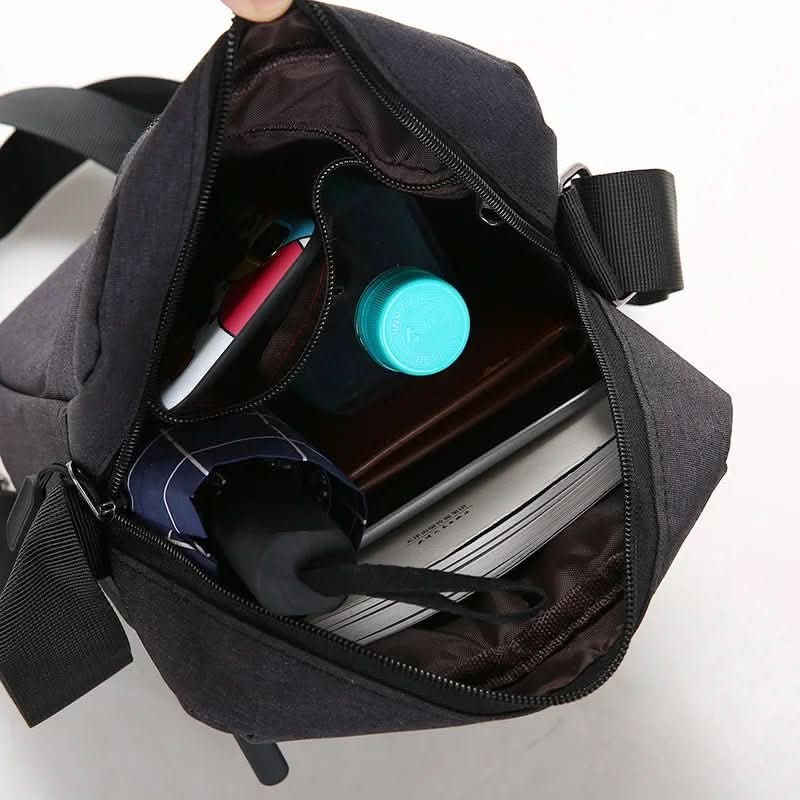 Crossbody Sling Bag for Men with Water-Resistant Fabric and Hidden Security Pocket – Compact Daily Carry Chest Pack for Commuting