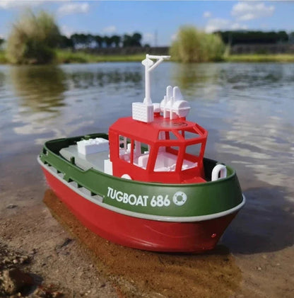 Water Explorer | RC Tugboat with Dual Motors & Long Range Control | Exciting Water Adventures for Outdoor Fun