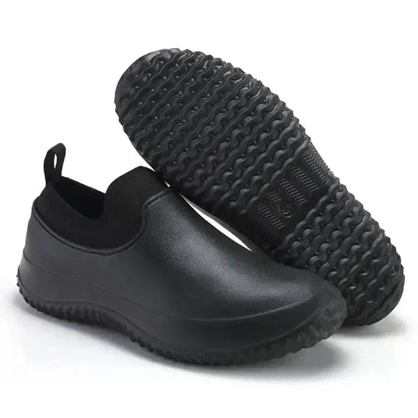 Slip-On Steel Toe Work Boots for Men & Women – Waterproof Non-Slip Safety Shoes for Warehouse, Construction & Outdoor Jobs