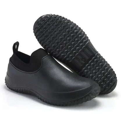 Slip-On Steel Toe Work Boots for Men & Women – Waterproof Non-Slip Safety Shoes for Warehouse, Construction & Outdoor Jobs