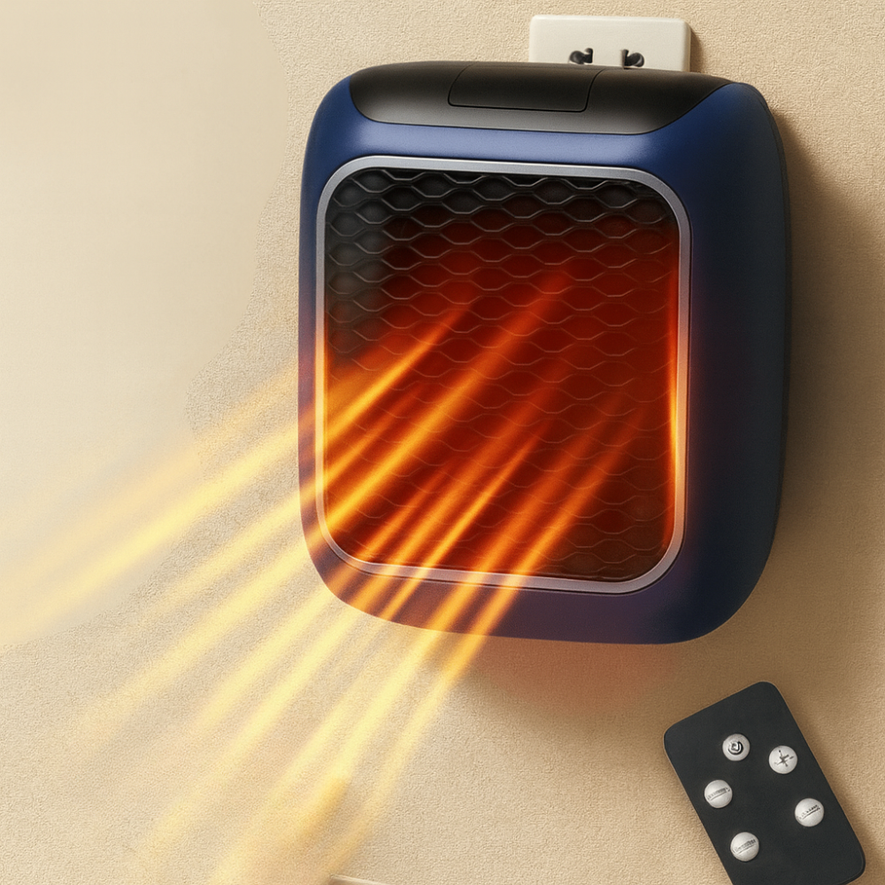 Wearclo | Electric Room Heater with Adjustable Temperature Control | Compact Wall-Mounted Design for Efficient Heating