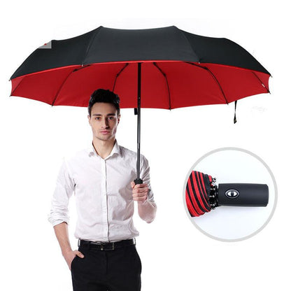 Wearclo | Wind-Resistant Storm Umbrella with Automatic Open Button | Portable Protection Against Rain and Wind