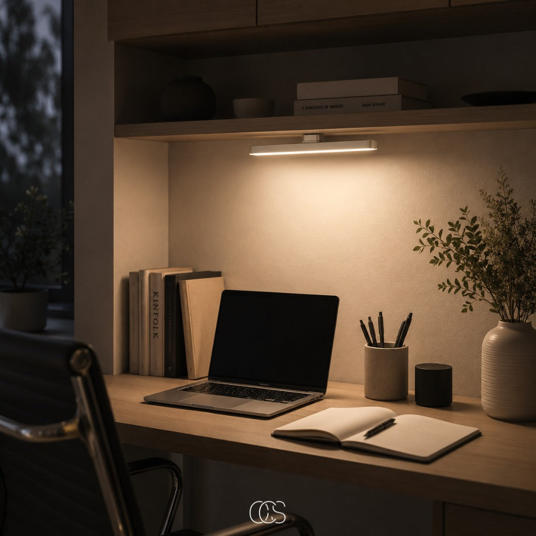 Rechargeable Magnetic LED Light Bar – Wireless Under Cabinet Lighting for Kitchen, Closet, Hallway & Bedroom – Touch Control Dimmable