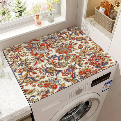 Microfiber Appliance Protection Mat – Non-Slip Countertop Cover for Kitchen & Laundry – Noise-Reducing Pad for Refrigerator Microwave
