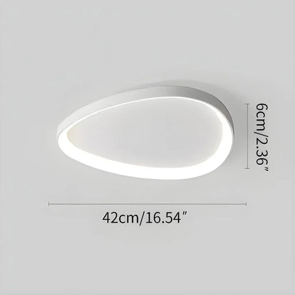 Flush Mount LED Ceiling Light Fixture with Remote Dimmer and Color Temperature Control for Bedroom, Hallway, Living Room – Energy-Efficient