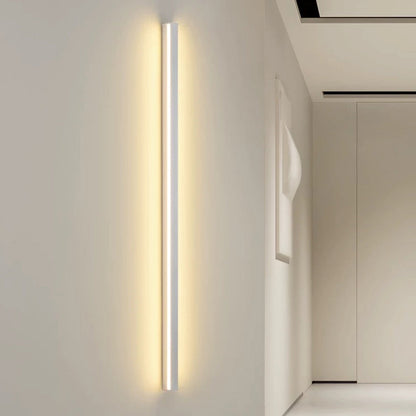 Dimmable LED Wall Sconce Sleek Aluminum Bar Light for Bedroom Living Room Hallway 24 to 79 Inches Black White Modern Accent Lighting