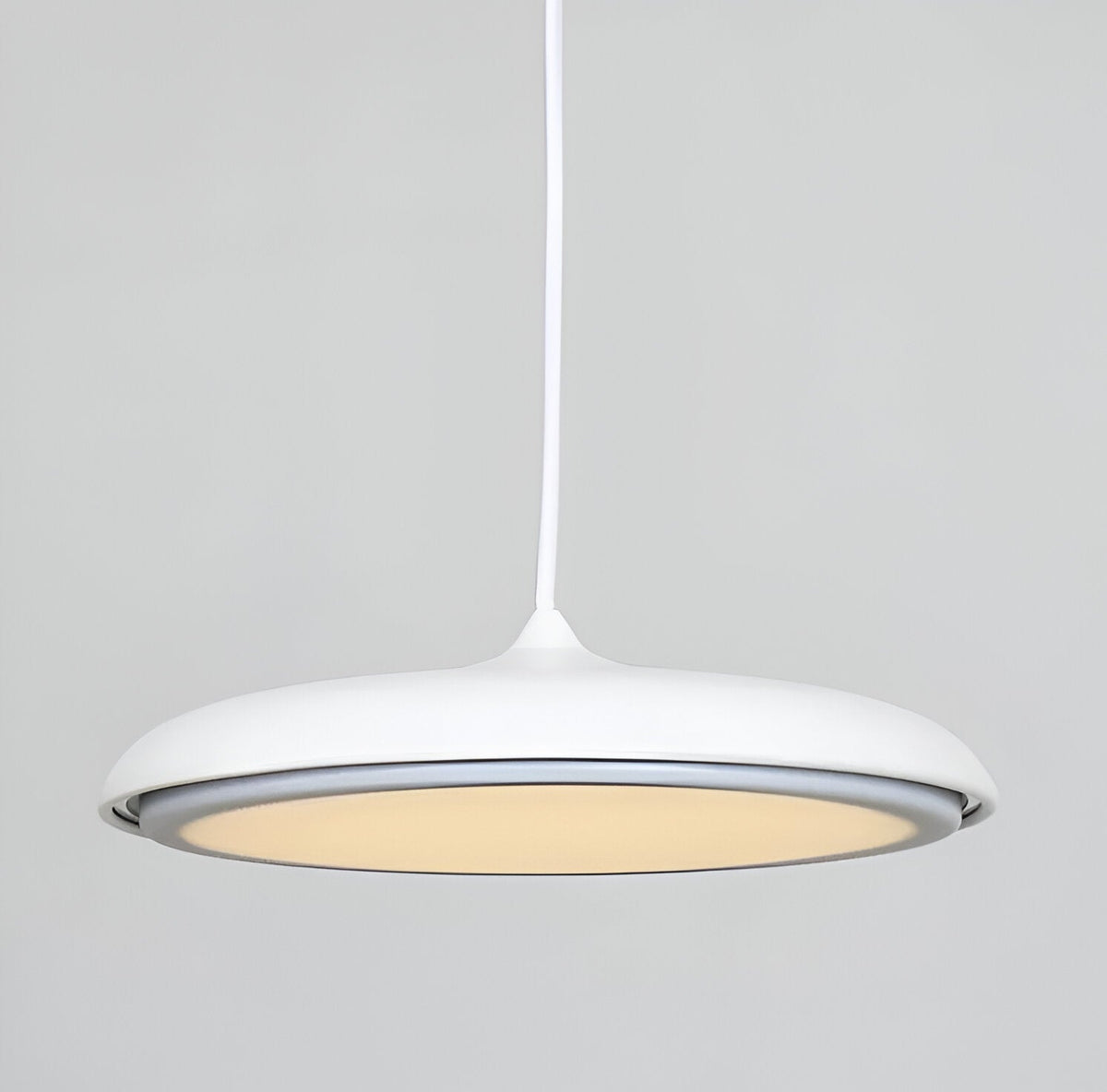 LED Disc Ceiling Fixture 10 in Rose Gold 4000K Adjustable Height for Kitchen Dining Room Bedroom Modern Floating Lamp Neutral White