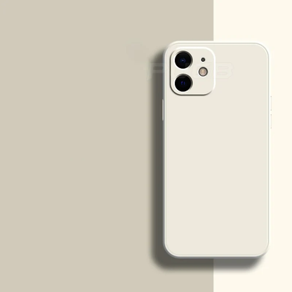 Soft Silicone iPhone Case for 11, 12, 13 Series – Slim Matte Grip Protection with Raised Edges and Full Camera Cover for Everyday Carry
