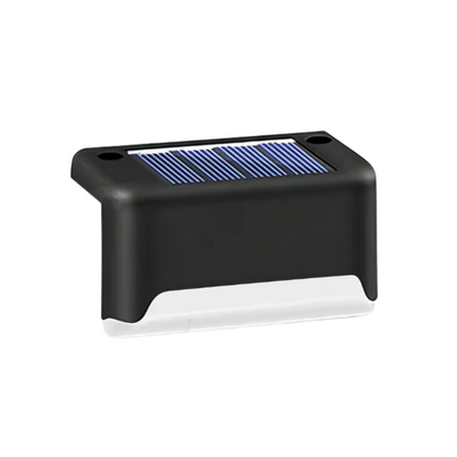 Solar Deck Lights Outdoor Waterproof LED Step Lights for Patio Stairs Fence Pathway Garden Wireless Wall Mount Warm Glow 5-Pack