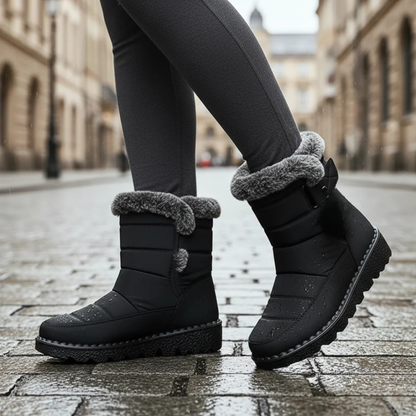 Women's Insulated Snow Boots Waterproof with Plush Lining & Non-Slip Sole for Winter Walking, Everyday Commute & Cold Weather