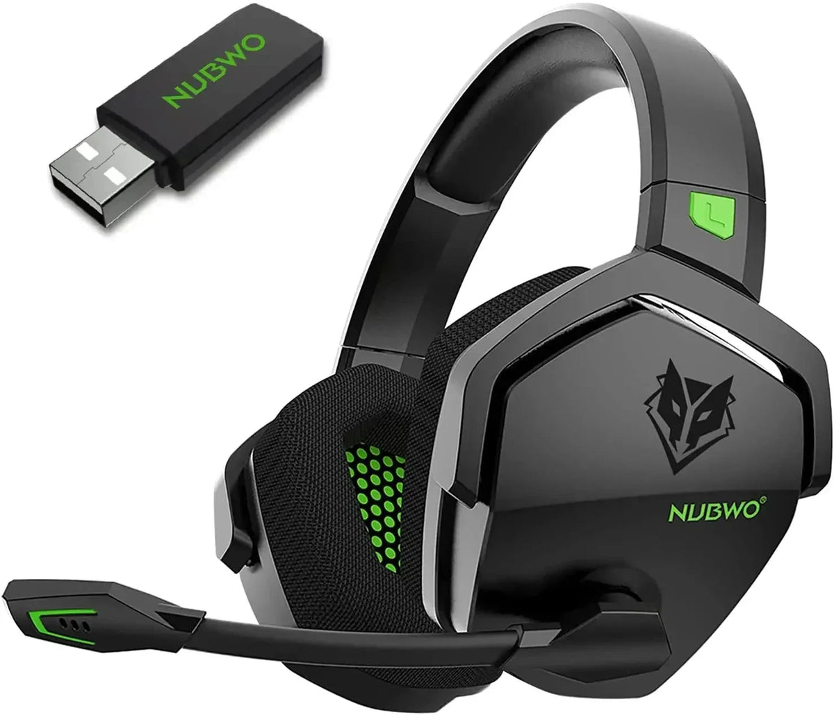 Wireless Gaming Headset with Noise Canceling & 100-Hour Battery – Dual Mode Connectivity for PS5, PS4, PC, Switch & Mobile
