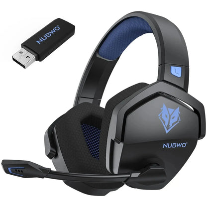 Wireless Gaming Headset with Active Noise Cancellation, PS5 Headset with Boom Mic, Gaming Headphones for PC and Mobile