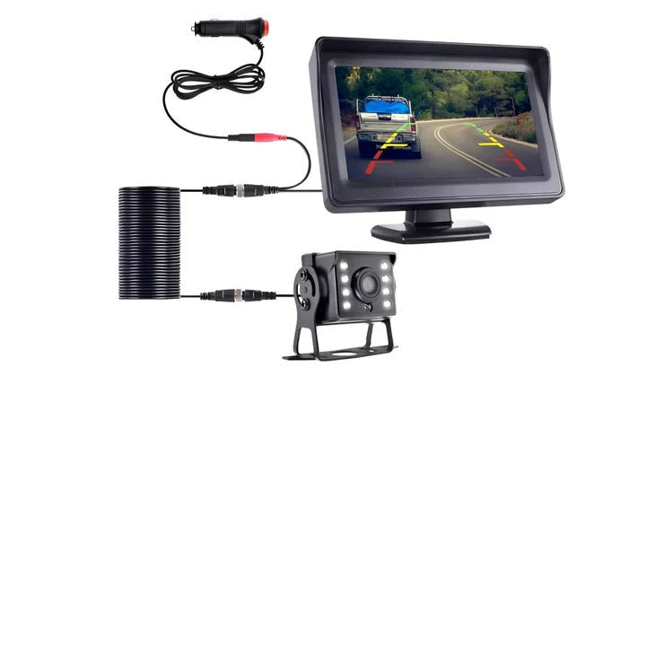 Wireless Reverse Camera System | 4.3-Inch Display with Night Vision | Enhanced Safety for Effortless Parking
