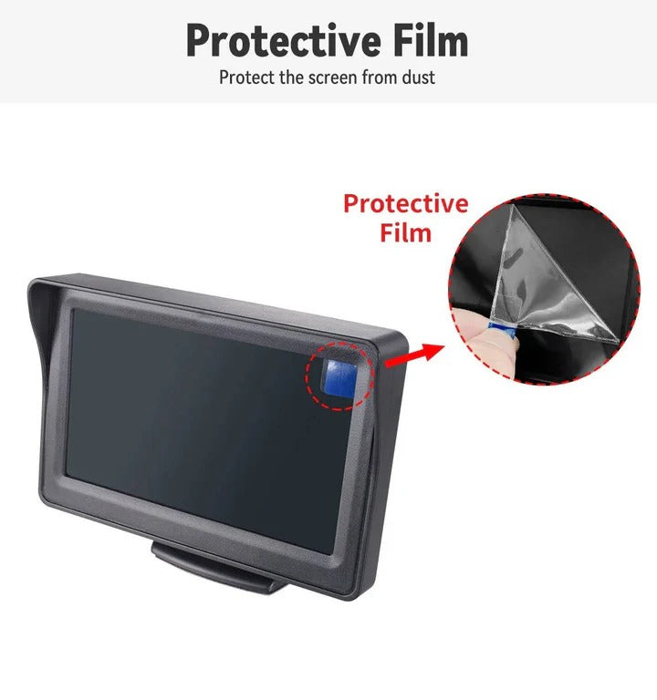 Wireless Reverse Camera System | 4.3-Inch Display with Night Vision | Enhanced Safety for Effortless Parking