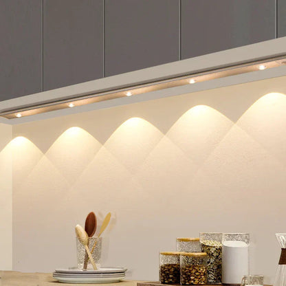 Wireless Under Cabinet LED Lighting with Motion Sensor & Adjustable Color | Perfect Ambiance for Any Space