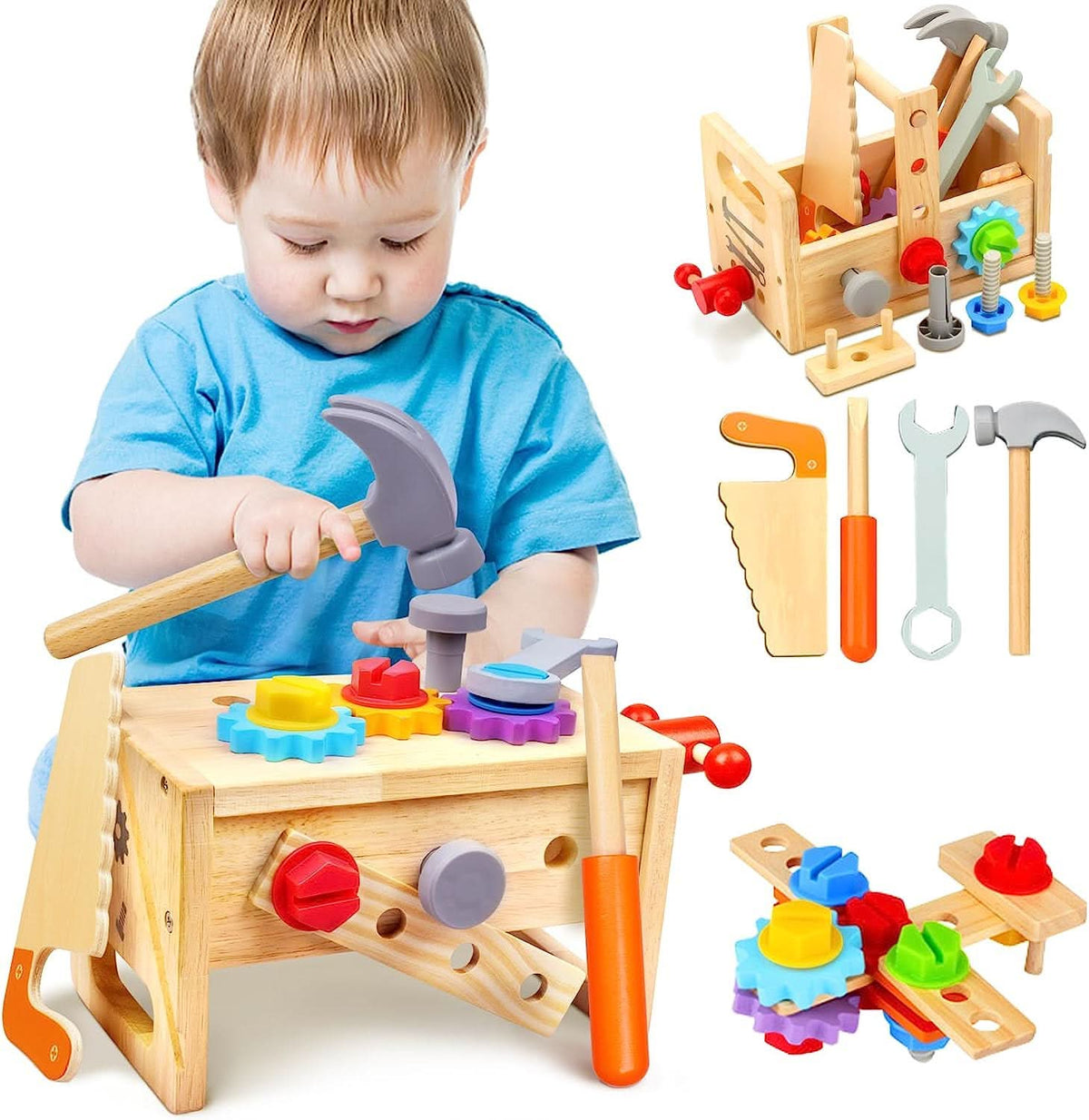 CRAFTARO – Wooden Kids Toolbox for Creative Learning and Hands-On Play