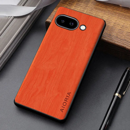 Wood Grain Phone Case for Google Pixel – Slim Protective Cover with Anti-Fingerprint Finish & Raised Edges – Fits Pixel 7A through 11 Pro