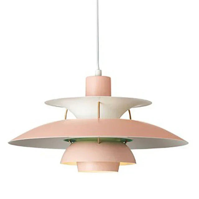 Tiered Metal Ceiling Fixture E27 Socket Mid-Century Style for Kitchen Island Dining Room Breakfast Nook Entryway Adjustable Hanging Light