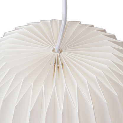 13-Inch Acrylic Hanging Lamp White Pleated Texture E27 Socket Adjustable Height Bedroom Dining Room Overhead Fixture Scandinavian Style Soft