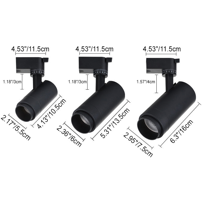 Adjustable LED Track Lighting System Flush Mount Ceiling Spots for Kitchen Hallway Living Room 3 4 5 Heads Dimmable Aluminum Directional Spo