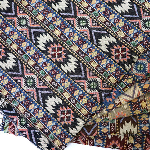 Zarela Sofa Cover - Boho Jacquard Microfiber with Tassel Edges