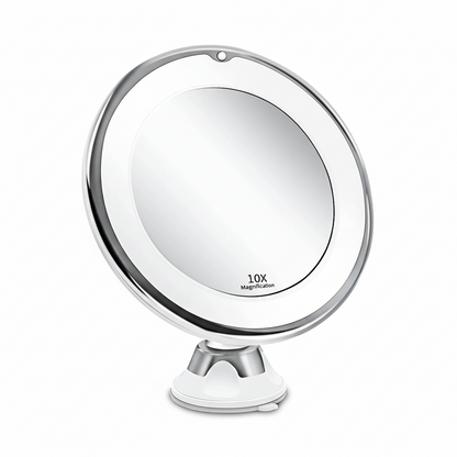 Zelyria | Vanity Mirror with LED Lights and 10x Magnification | Precision Makeup Application for Flawless Beauty