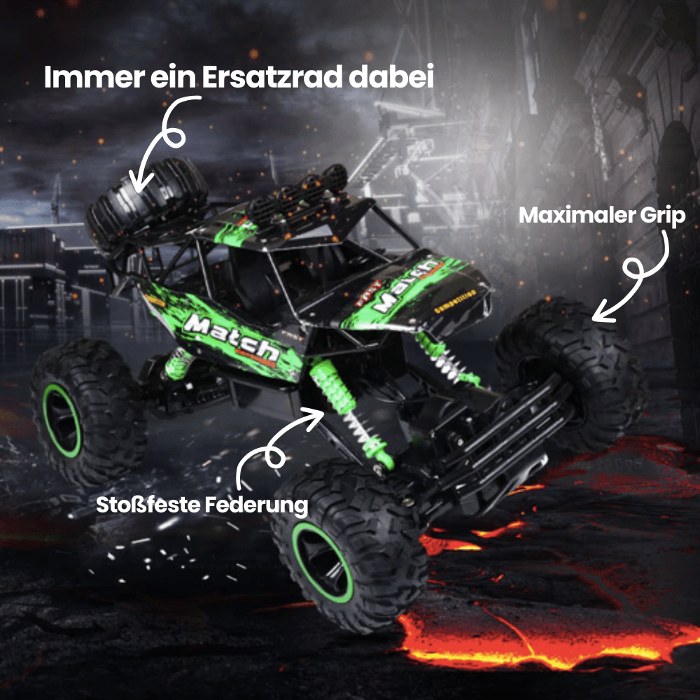 All-Terrain 4WD Radio-Controlled Truck 14" 2.4GHz Wireless High-Speed Crawler for Kids & Hobbyists Dirt Grass Rock Climbing Backyard Racing