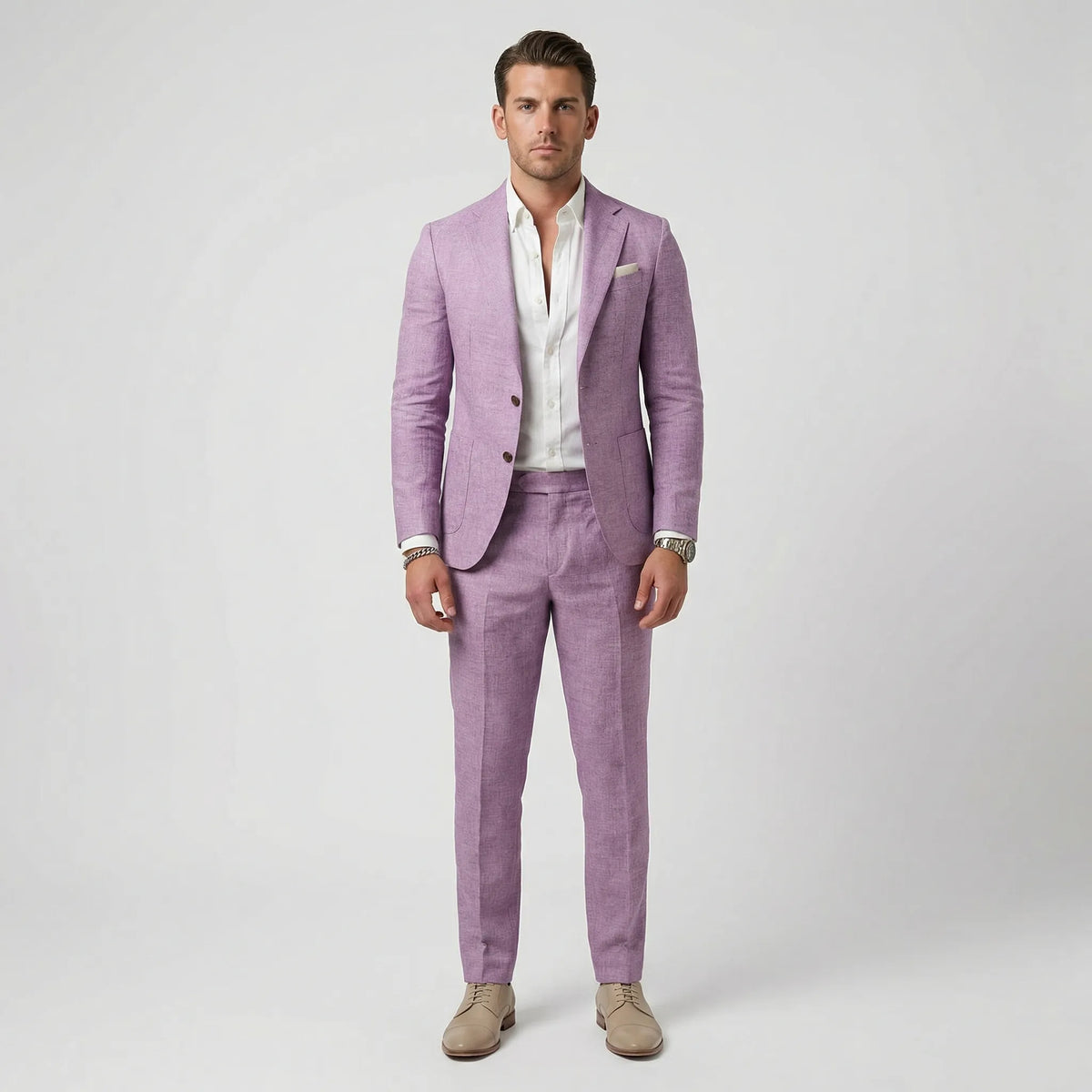 Two-Piece Suit for Men | Slim Fit Jacket & Pants Set for Business & Formal Events | Modern Tailored Design | Professional Office Attire