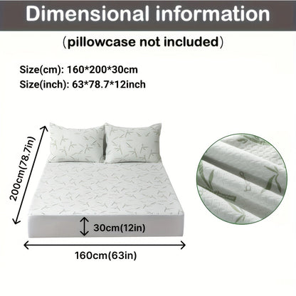 Cooling Bamboo Mattress Topper with 3D Airflow Layer for Better Sleep & Pressure Relief