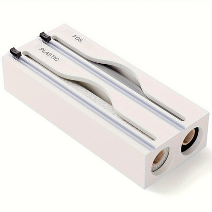 Bexley Foil Dispenser - Bamboo 2-in-1 Cutter Organizer