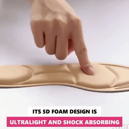 High-Heel Insoles Cushioned Arch Support Self-Adhesive