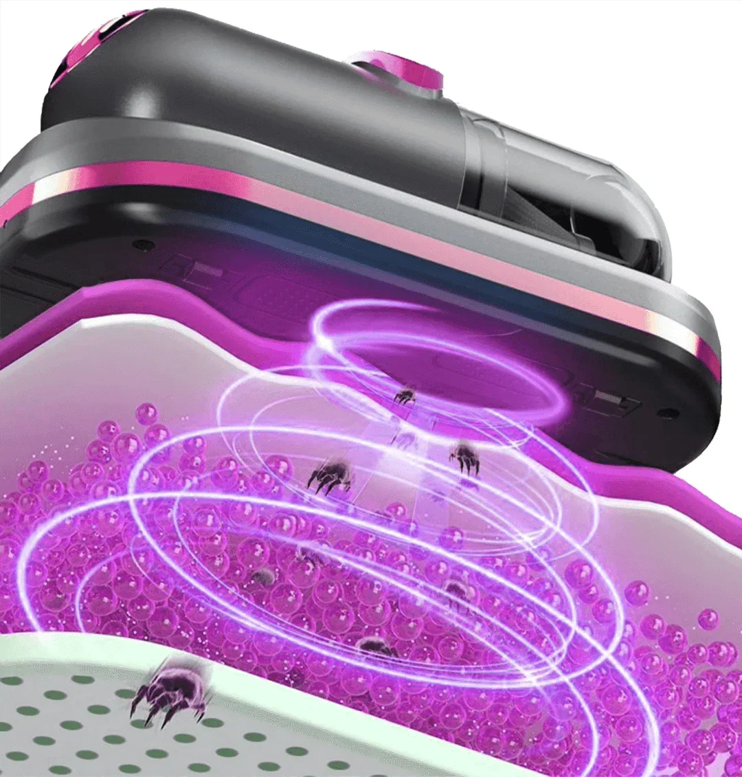 Handheld UV Dust Mite Vacuum Cleaner for Beds, Mattresses & Upholstery – Allergen Eliminator for Healthier Sleep