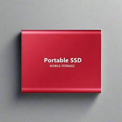 USB Solid State Drive External Hard Disk for Laptops & Desktop PCs Black Red Blue High-Speed File Transfer Pocket-Size Backup Solution for W