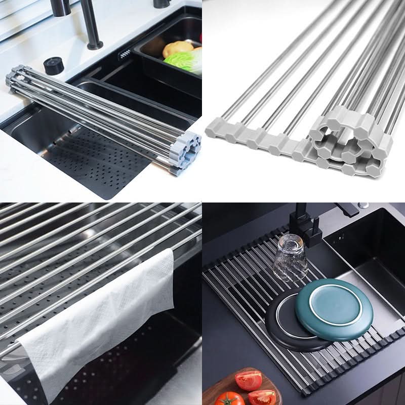 ROLLSINK – Roll Up Stainless Steel Dish Drying Rack