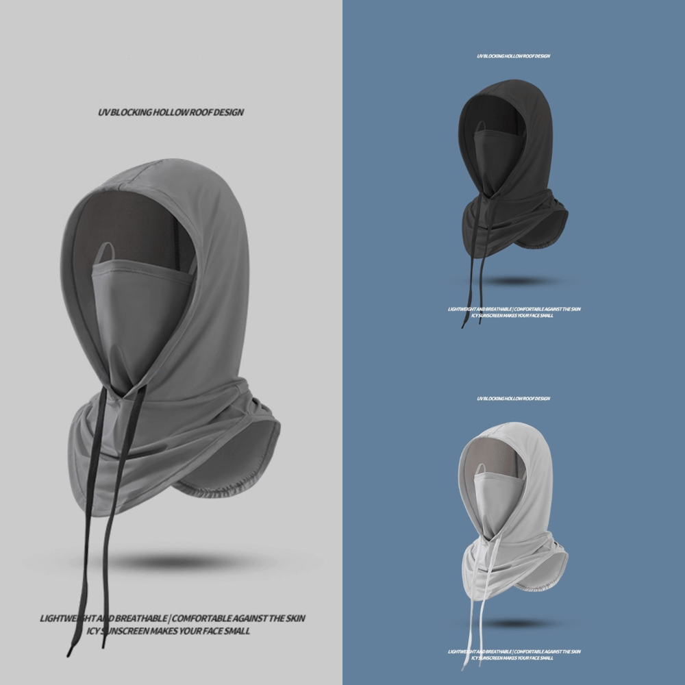 Cooling Multifunction Balaclava Mask with UPF 50 Sun Protection | Lightweight Ice Silk for Outdoor Comfort