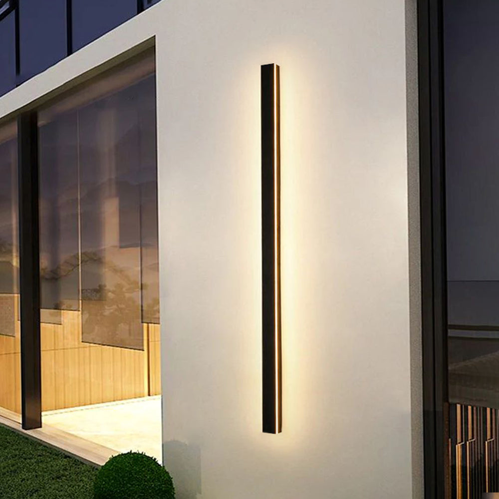 Vertical LED Exterior Light Fixture 12-59 in Aluminum Waterproof IP65 Black for Porch Entryway Pathway Garden Wall Driveway Modern Home