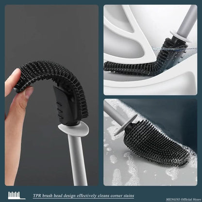 LUXCLEANSE – Wall Mounted Quick Dry Toilet Brush Set