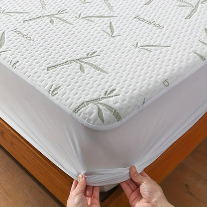 Cooling Bamboo Mattress Topper with 3D Airflow Layer for Better Sleep & Pressure Relief