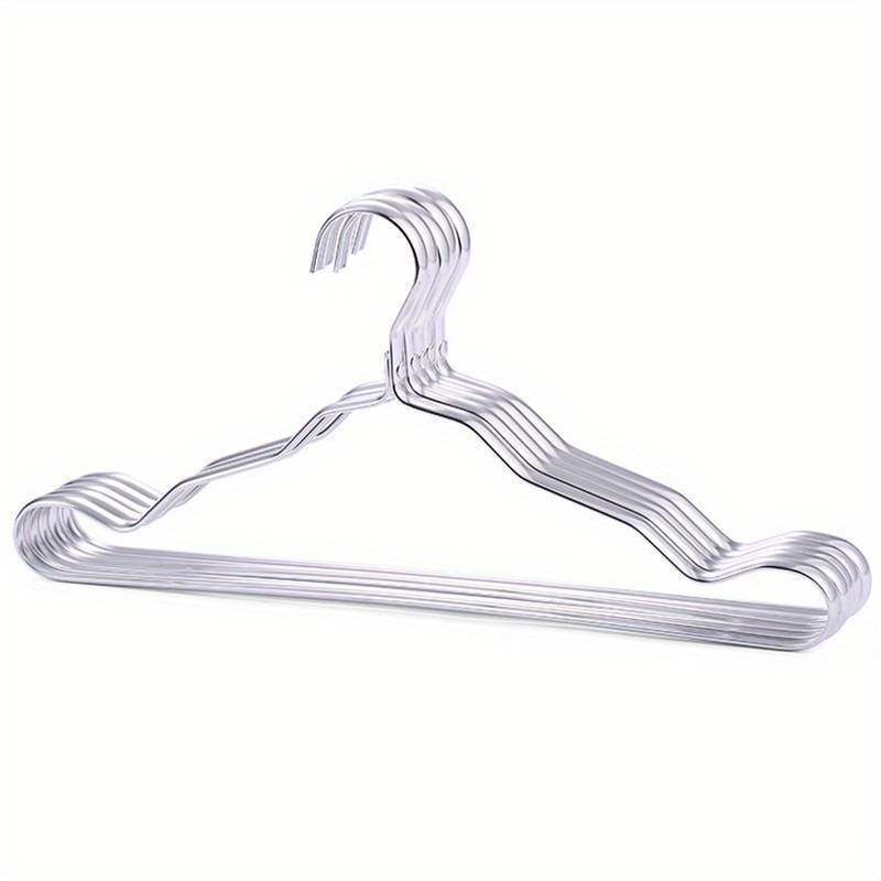 Premium Metal Wardrobe Hangers Non-Slip 6-Pack for Suits Dresses Coats Closet Organization Space-Saving Gold Rose Silver